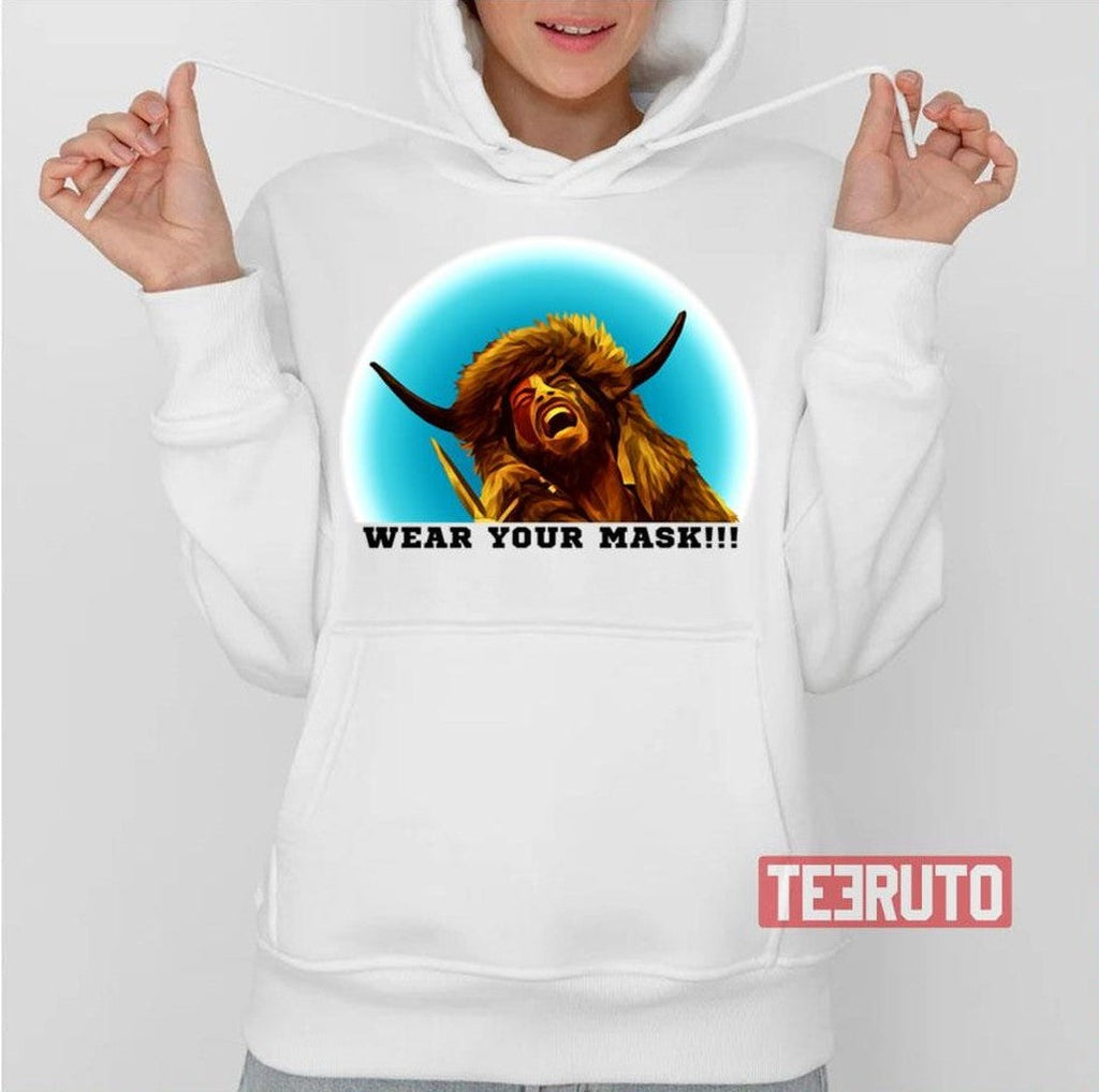 Q Shaman Please Wear Your Mask Jake Angeli Unisex Sweatshirt