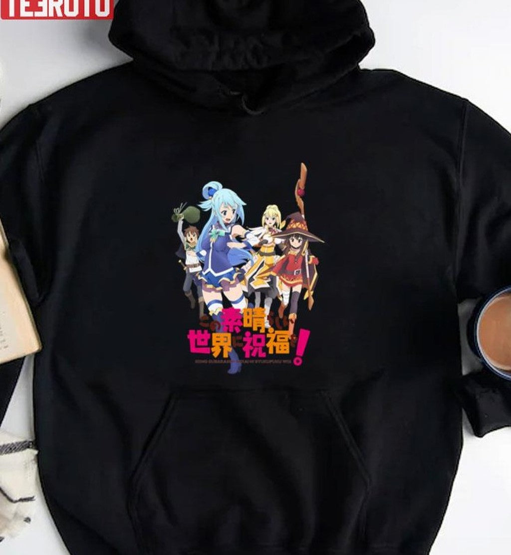 Anime Kono Subarashii Sekai Ni Shukufuku Wo Characters Unisex T-shirt