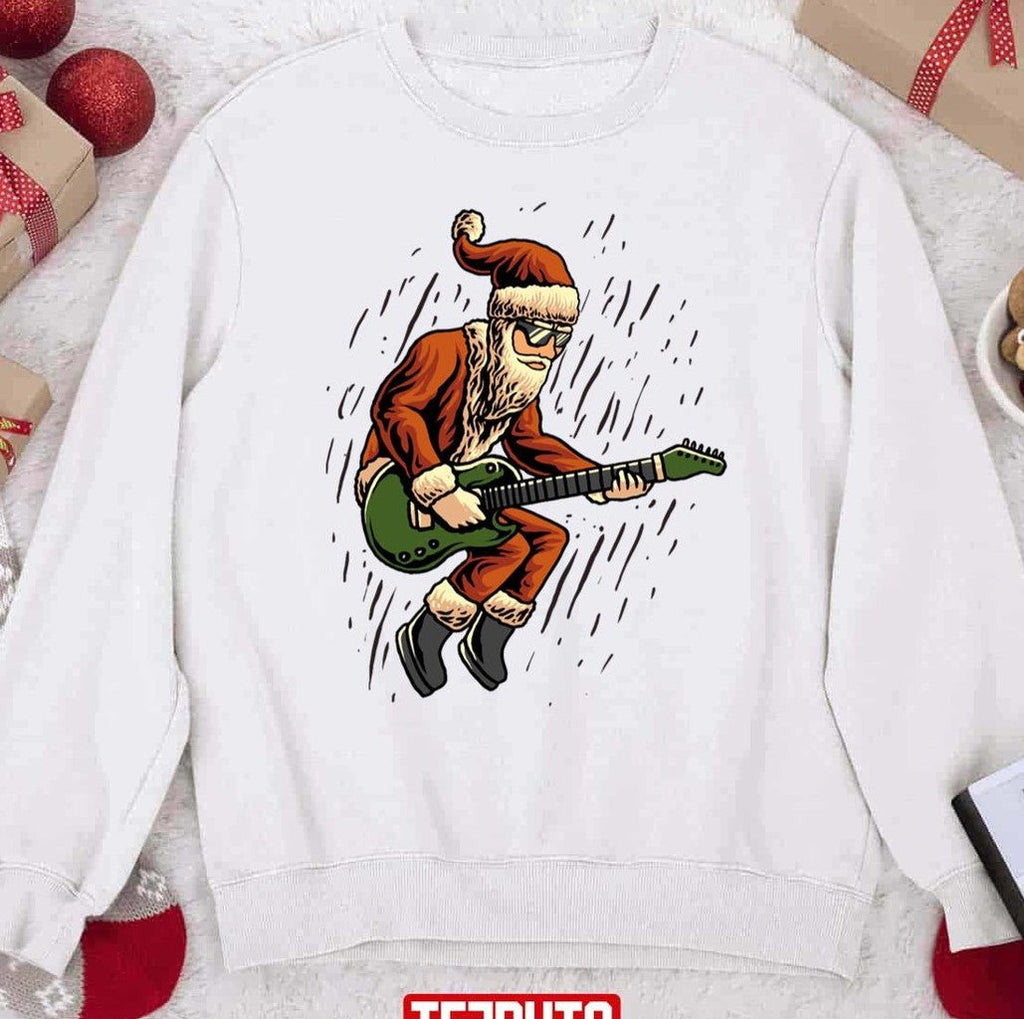 Santa Rock And Roll Sweatshirt