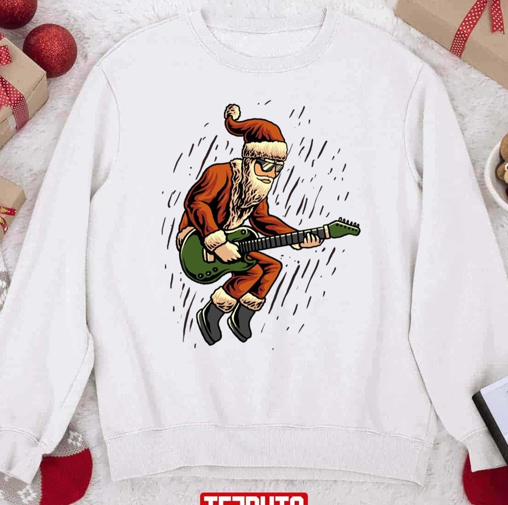 Santa Rock And Roll Sweatshirt