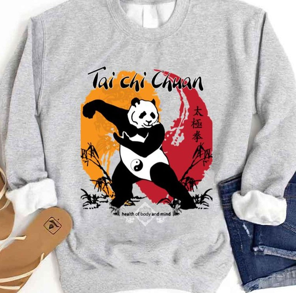Tai Chi Cute Kungfu Panda Gifts Unisex Sweatshirt