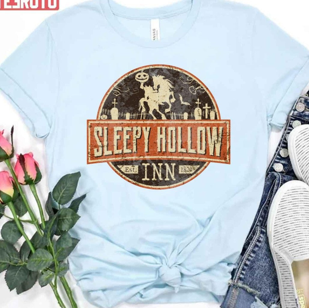 Sleepy Hollow Inn Halloween Headless Horseman Unisex T-Shirt