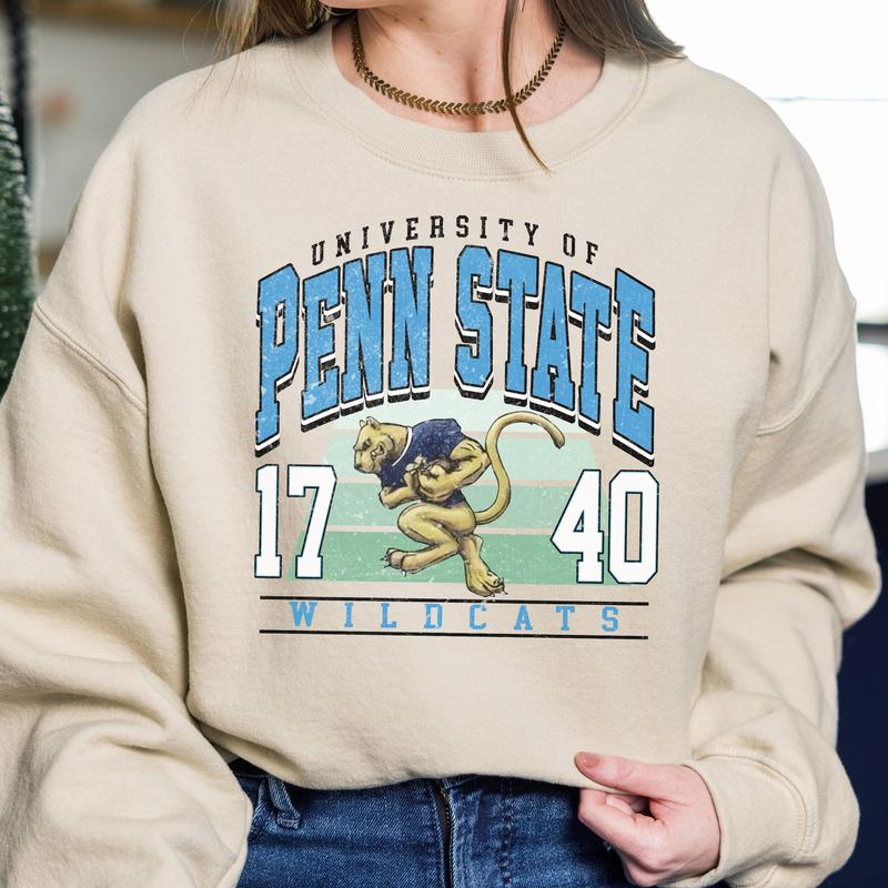 Penn State Nittany Lions Vintage College NCAA Sweatshirt, Vintage Football Sweatshirt NCAA, Classic Sport Sweatshirt, Gifts For Football Fan Sport