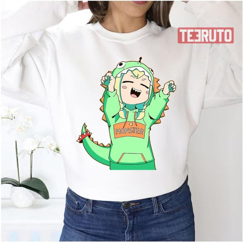 Baby Pikamee In Dinosaur Costume Ohao Unisex Sweatshirt