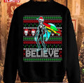 Believe Ufo Alien Ufo Ugly Christmas Unisex Sweatshirt