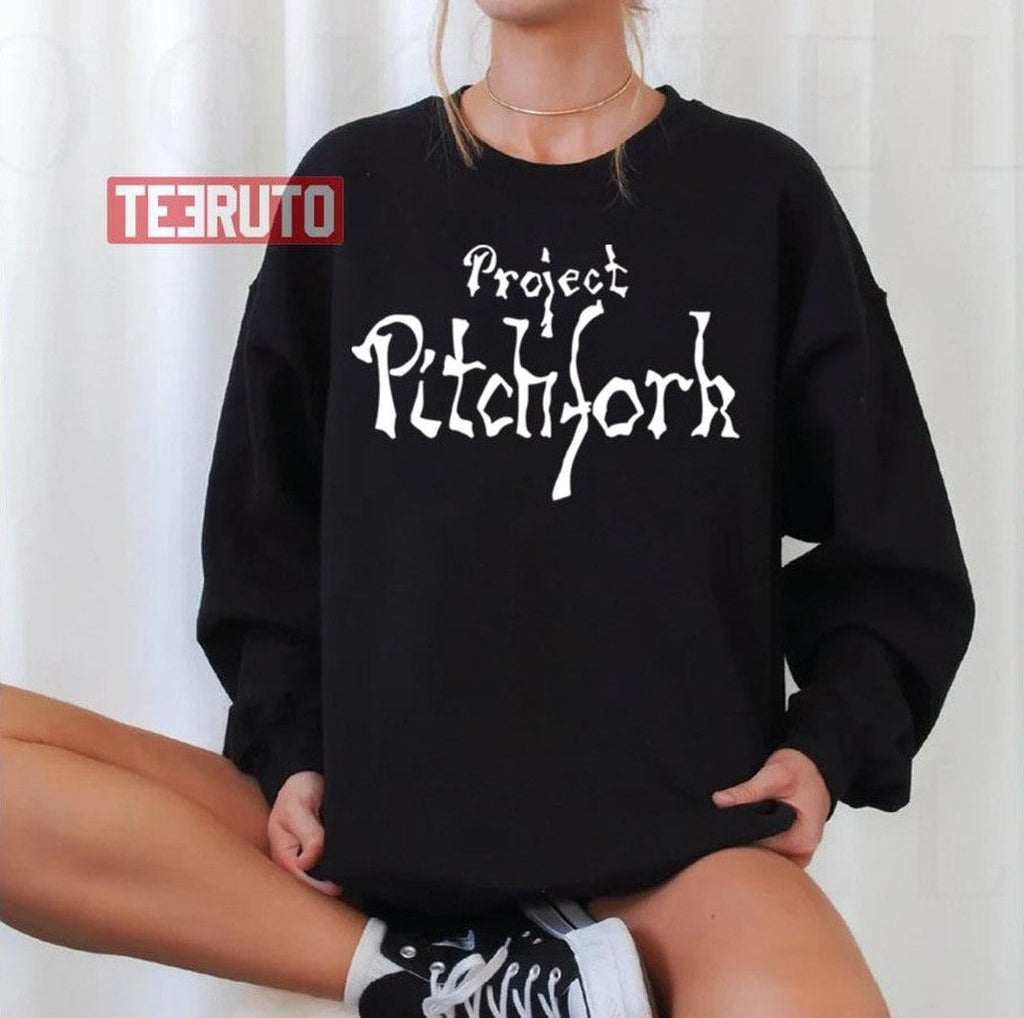Project Pitchfork White Logo She Past Away Unisex Sweatshirt