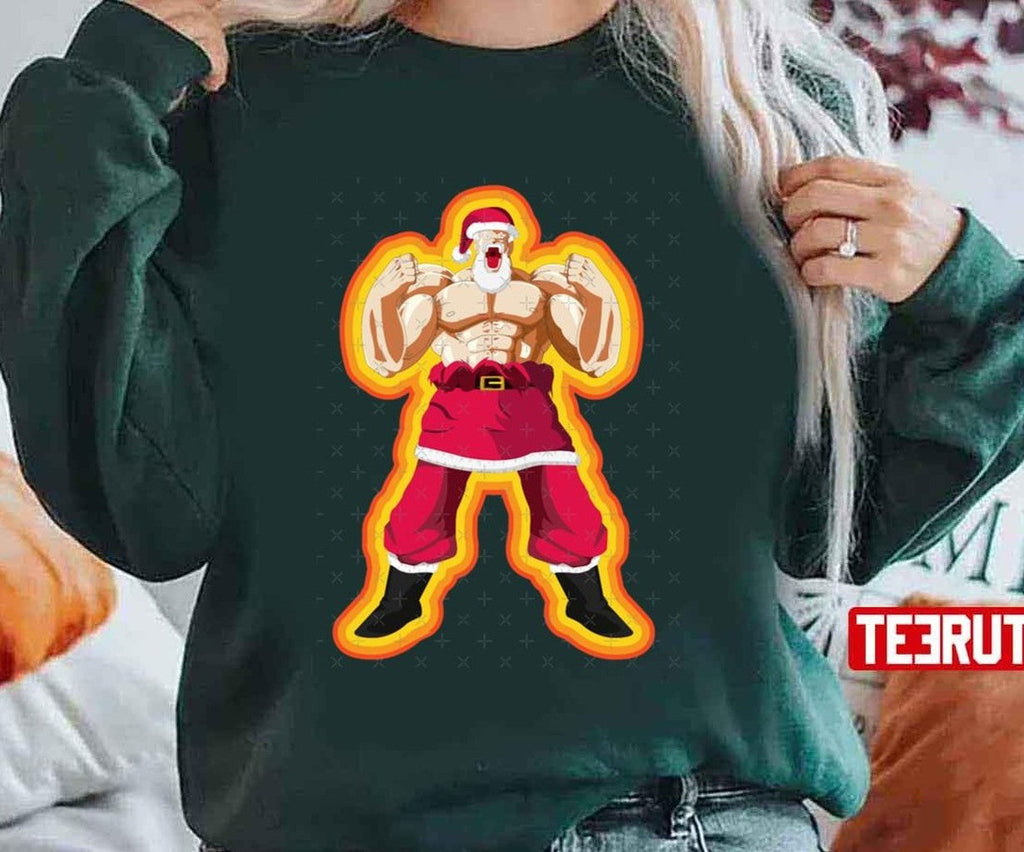 Super Shirtless Santa Claus Unisex Sweatshirt