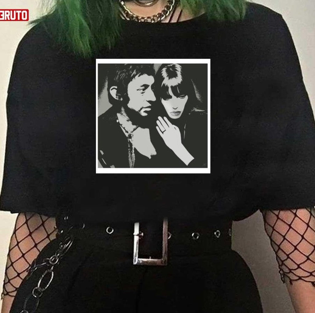 Serge Gainsbourg &amp; Jane Birkin Black And White Unisex T-Shirt