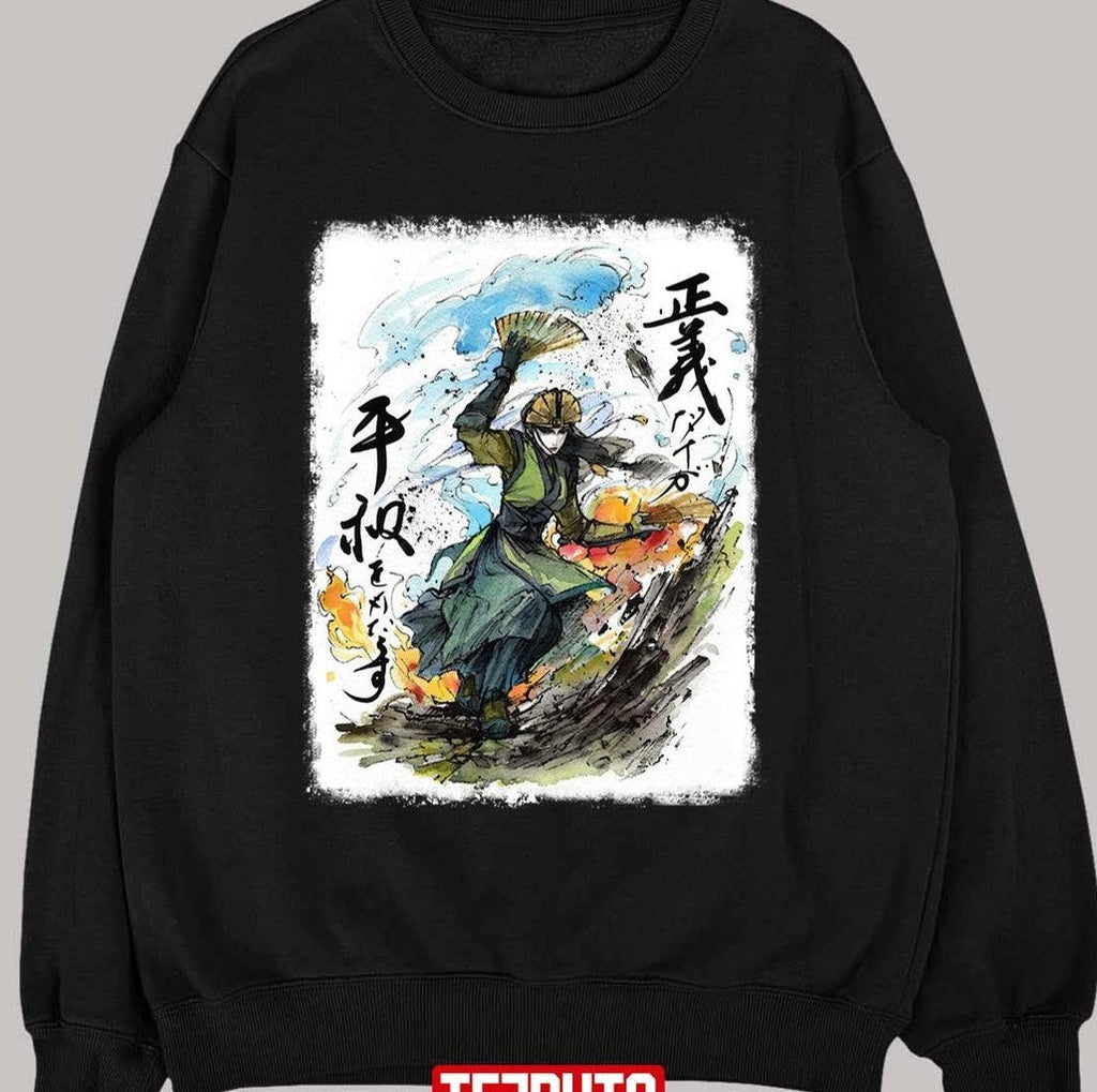 Avatar The Last Airbender Kyoshi Warrior Watercolor Unisex T-shirt