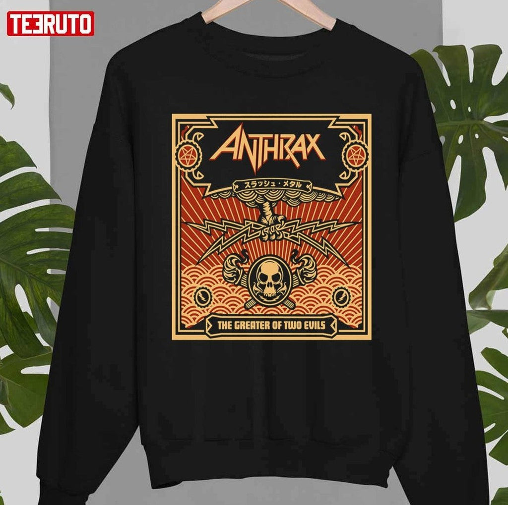 The Greater Of Two Evils Music Of Mass Destruction Anthrax Band Unisex T-Shirt