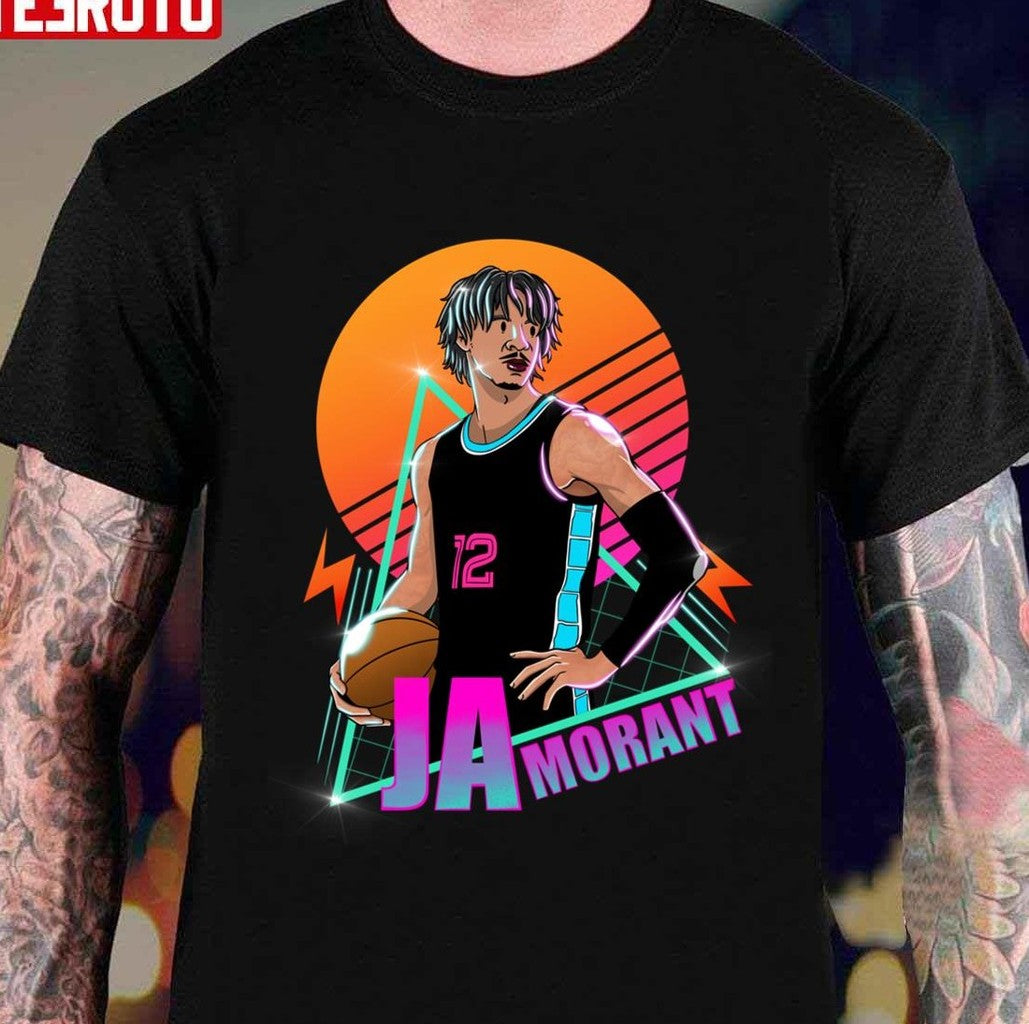 Sunset Retro Ja Morant Basketball Fanmade Unisex T-Shirt