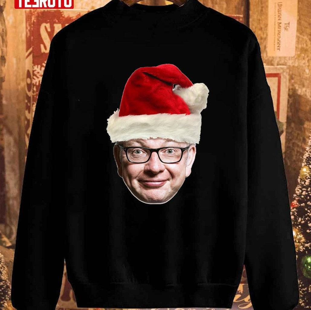 Santa Claus Funny Christmas Meme Michael Gove Unisex Sweatshirt