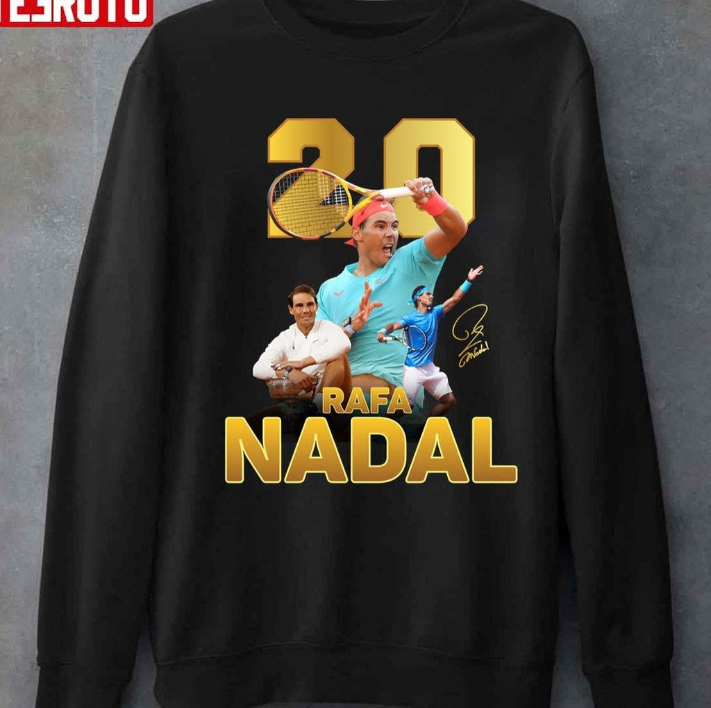 Retro Rafa Nadal 20 Grand Slam Champion Unisex T-shirt