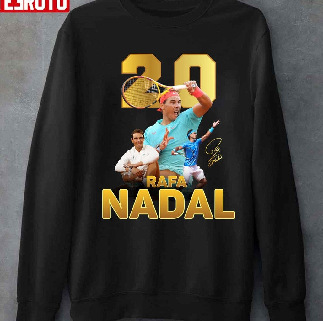 Retro Rafa Nadal 20 Grand Slam Champion Unisex T-shirt