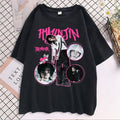 Hyunjin Rockstar Retro Shirt, Stray Kids Rockstar Shirt, Stray Kids Vintage Shirt, Hyunjin Stray Kids Shirt, Hyunjin Kpop Menswear Top Underwear Tshirt Man Streetwear Tropical Round Neck Crewneck Bestie T-Shirt Human