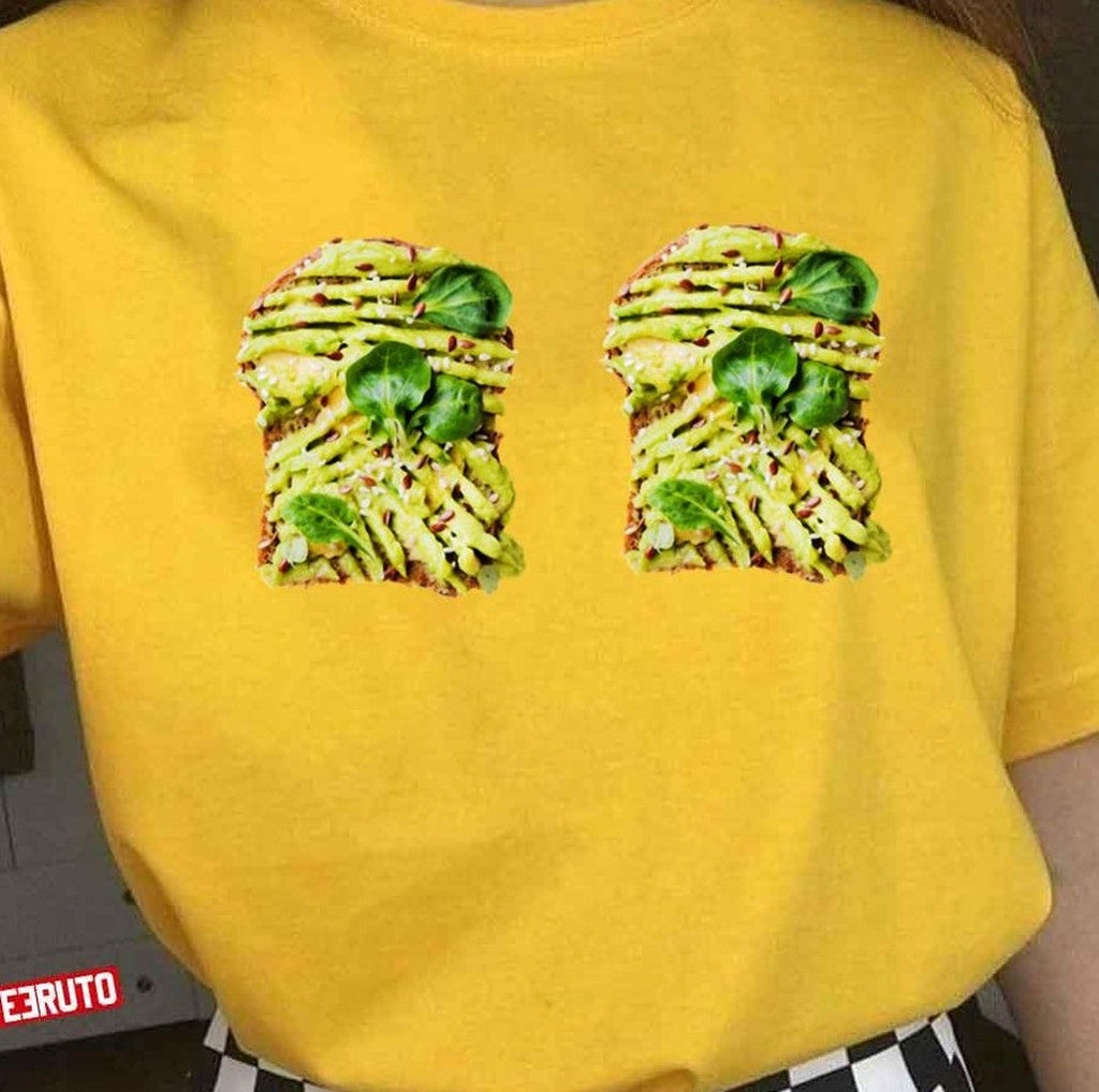 Avocado Toast Food Funny Design Unisex T-Shirt