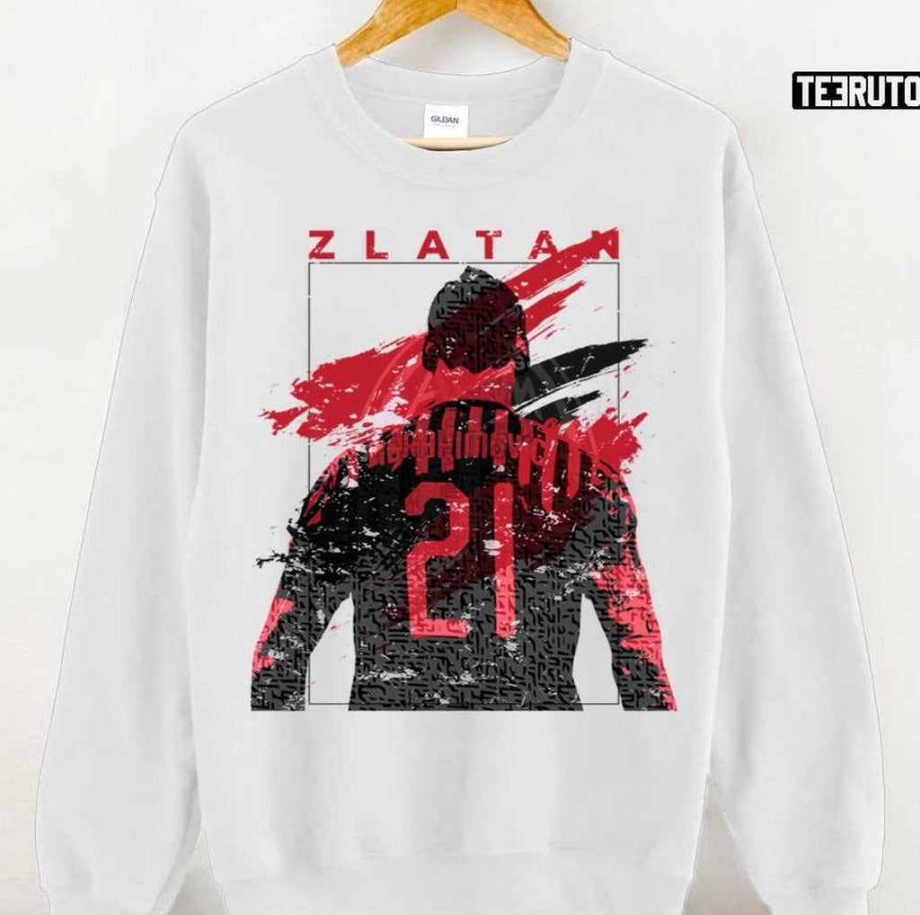 Number 21 Zlatan Ibrahimovic Soccer The Milano God Unisex Sweatshirt