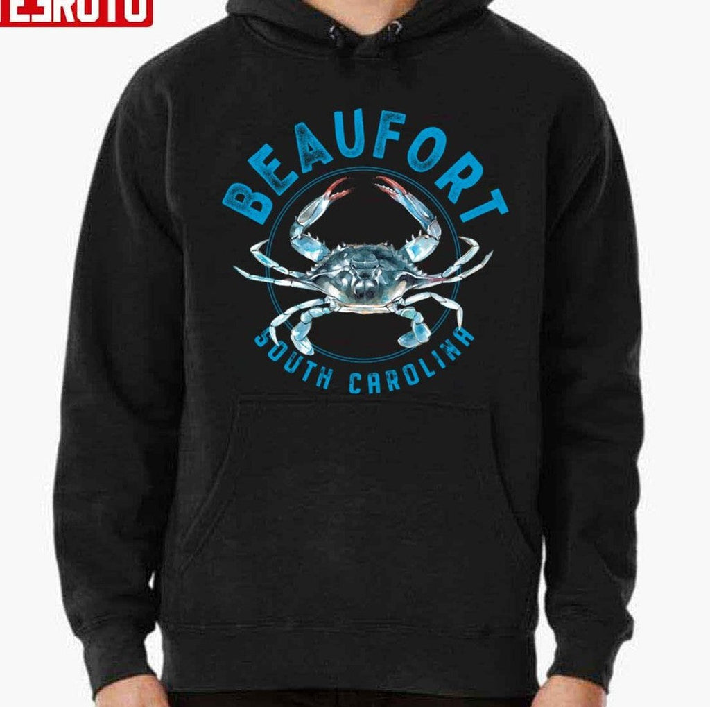 Beaufort South Carolina Blue Crab Design Unisex T-Shirt