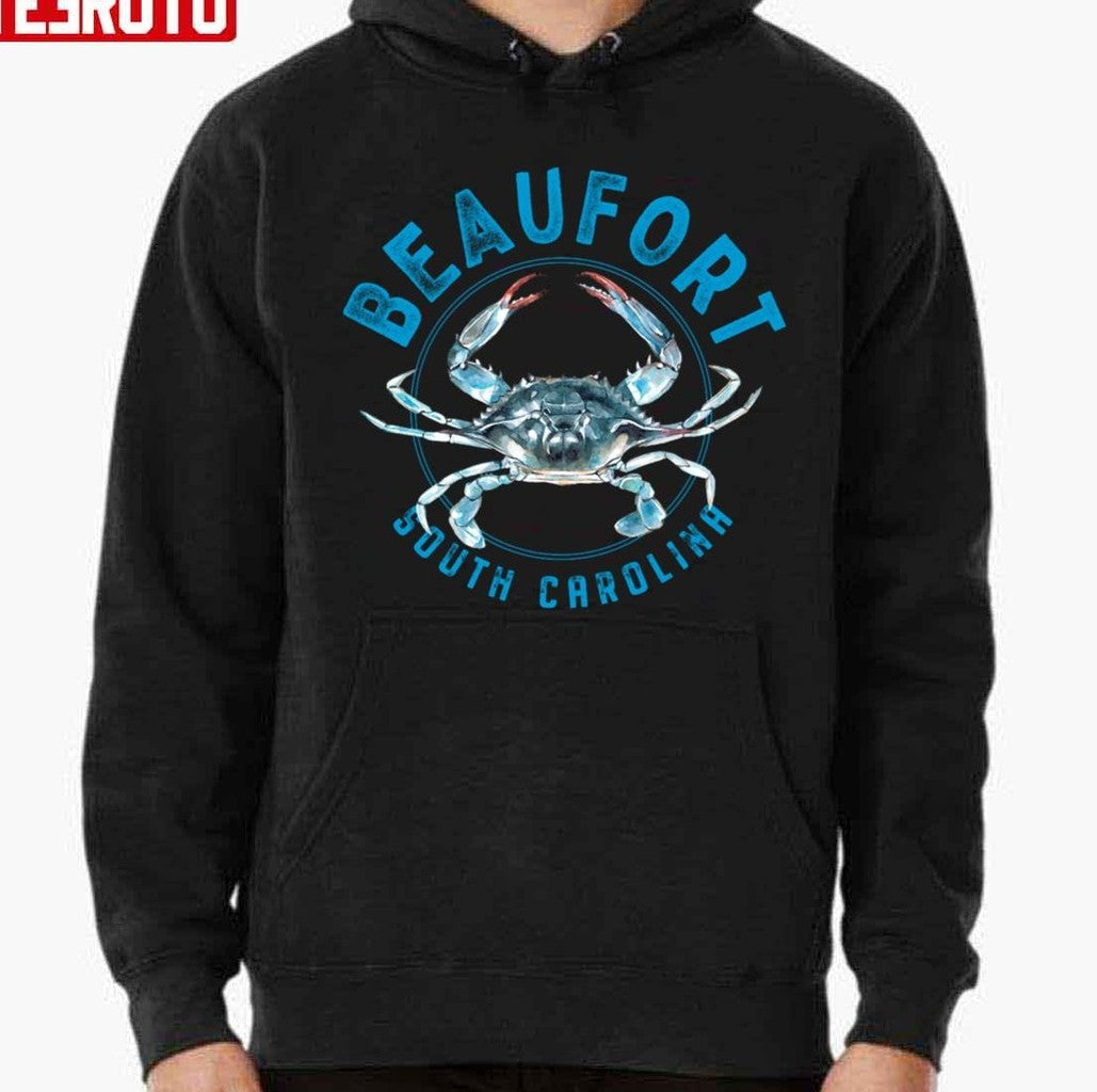 Beaufort South Carolina Blue Crab Design Unisex T-Shirt