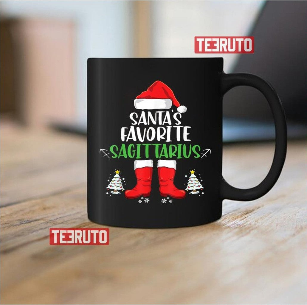 Santa's Favorite Sagittarius Merry Christmas Sagittarius Unisex Sweatshirt