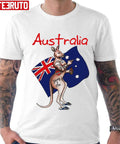 Australia Flag Kangaroo Unisex T-Shirt