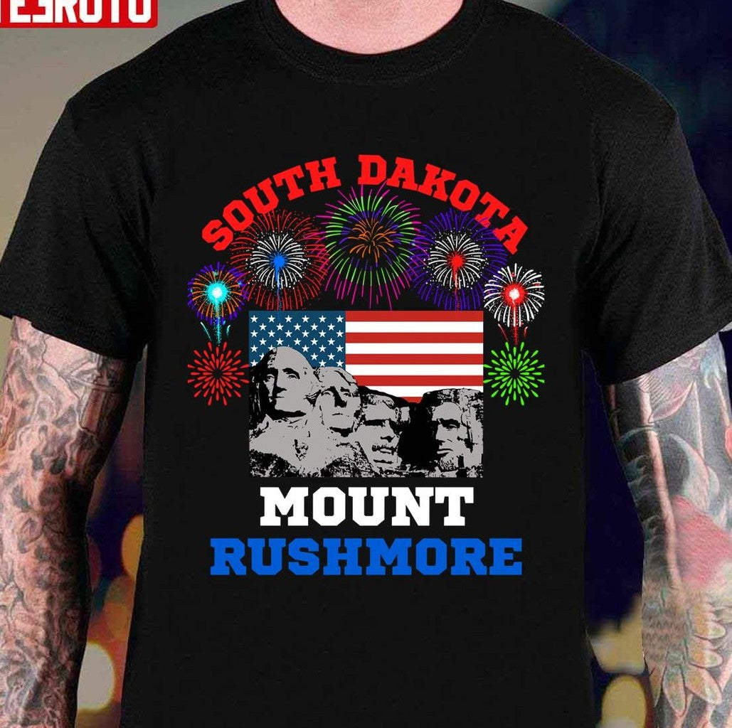 South Dakota Mount Rushmore 4th Of July Unisex T-Shirt