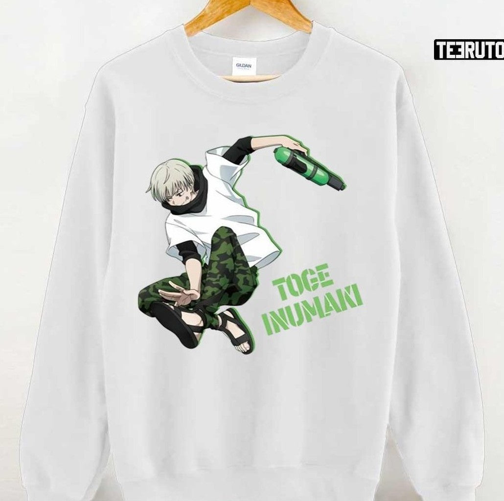 Streetwear Style Jujutsu Kaisen Toge Inumaki Fanart Unisex T-Shirt