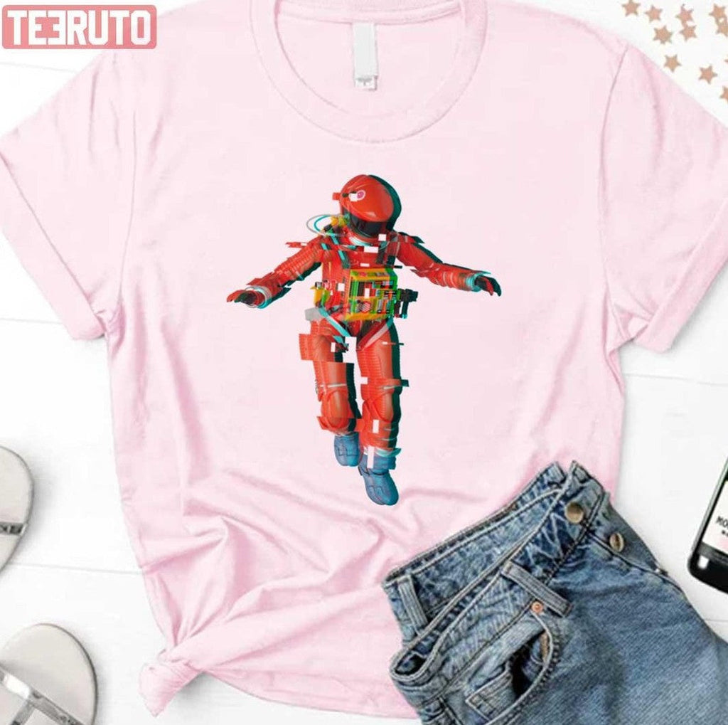 Astronaut Glitch 2001 A Space Odyssey Unisex Sweatshirt