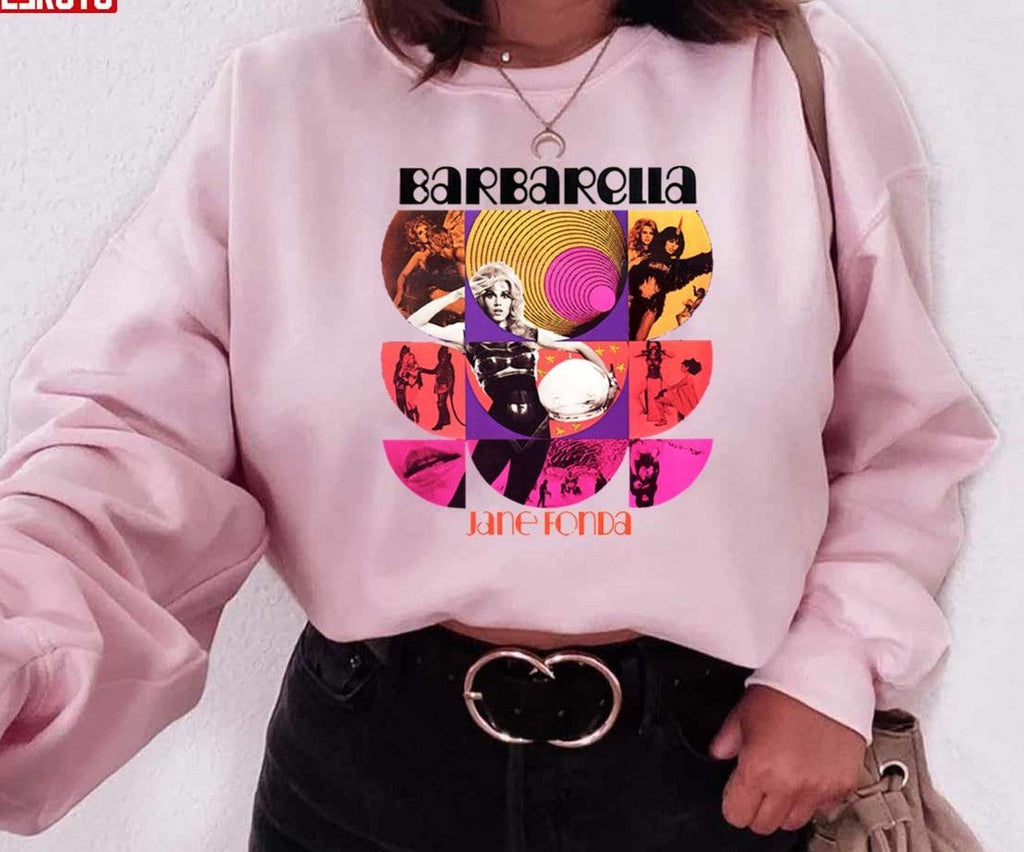 Barbarella Jane Fonda Cult Movie 1969 Vintage Unisex Sweatshirt
