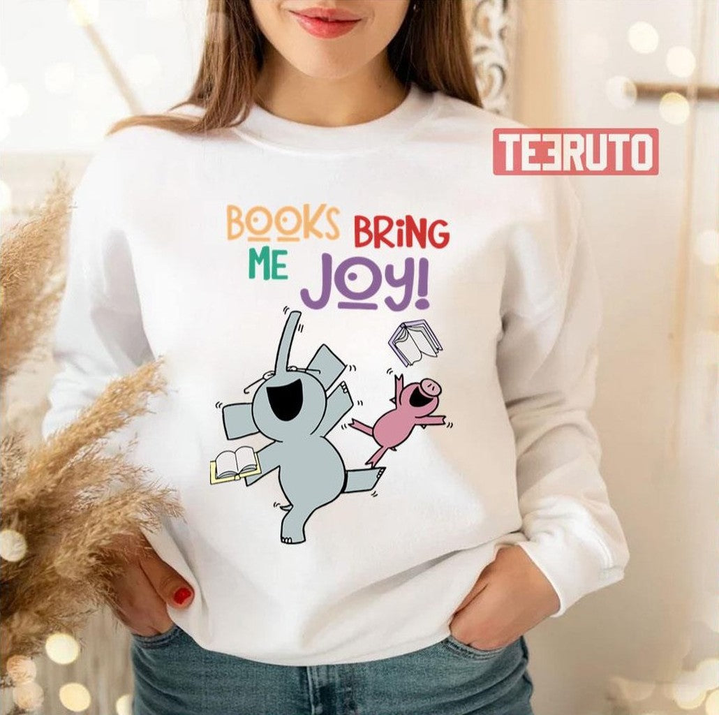 Reading Librarian Elephant And Piggie Unisex Sweatshirt
