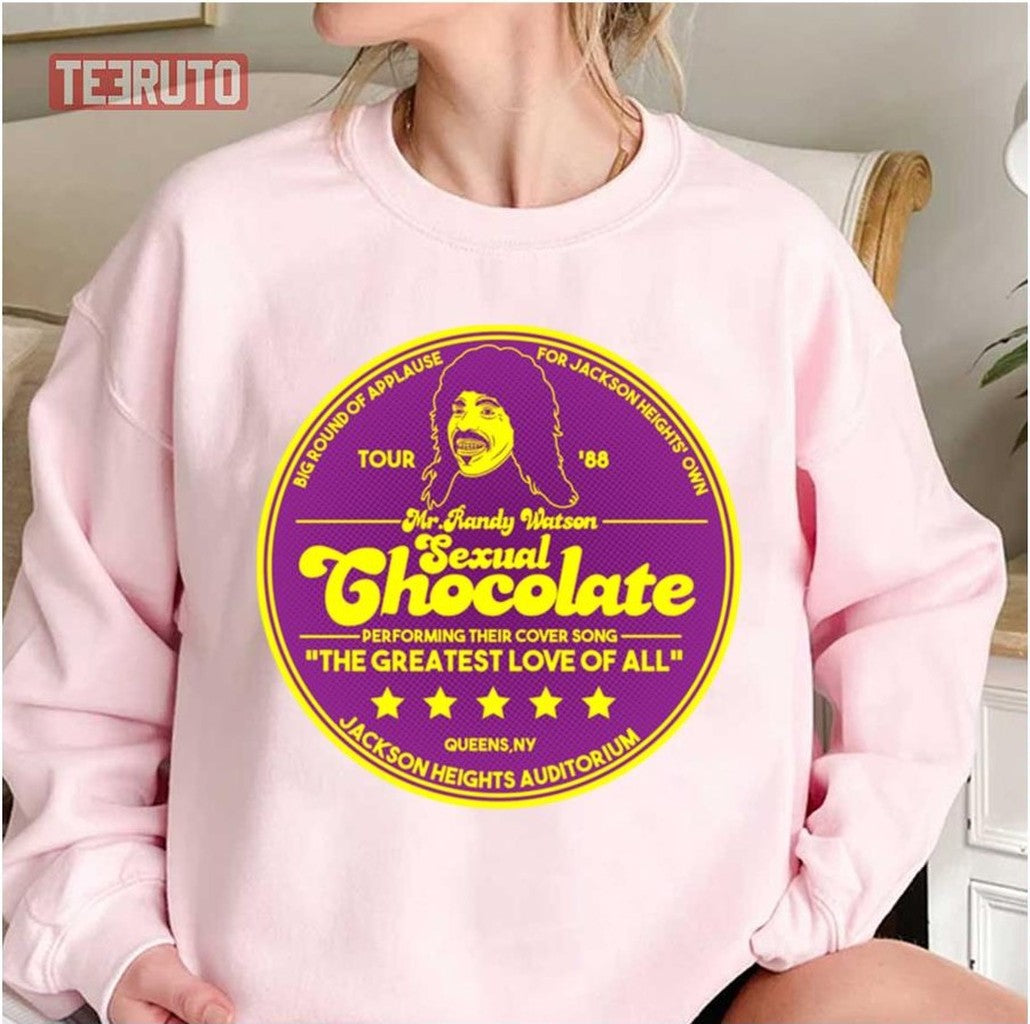 Randi Watson And Sexual Chocolate Logo Coming To America Unisex Sweatshirt