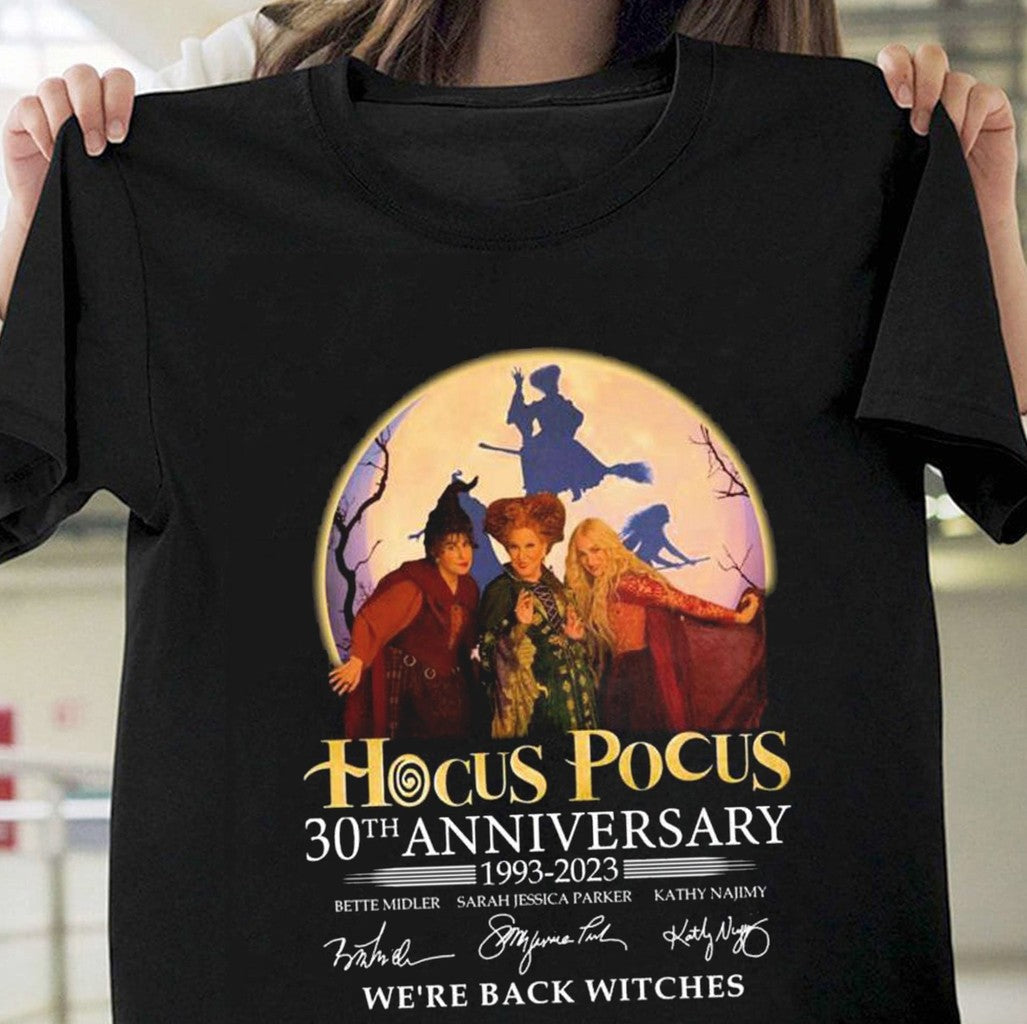 30th Anniversary Sanderson Sisters Hocus Pocus Vintage Halloween Spooky Season 5 Unisex T-Shirt