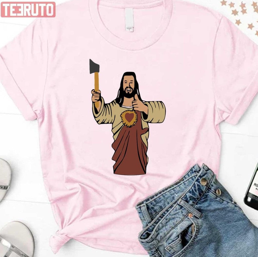 Axe Throwing Jesus The Axe Shoppe Unisex T-Shirt
