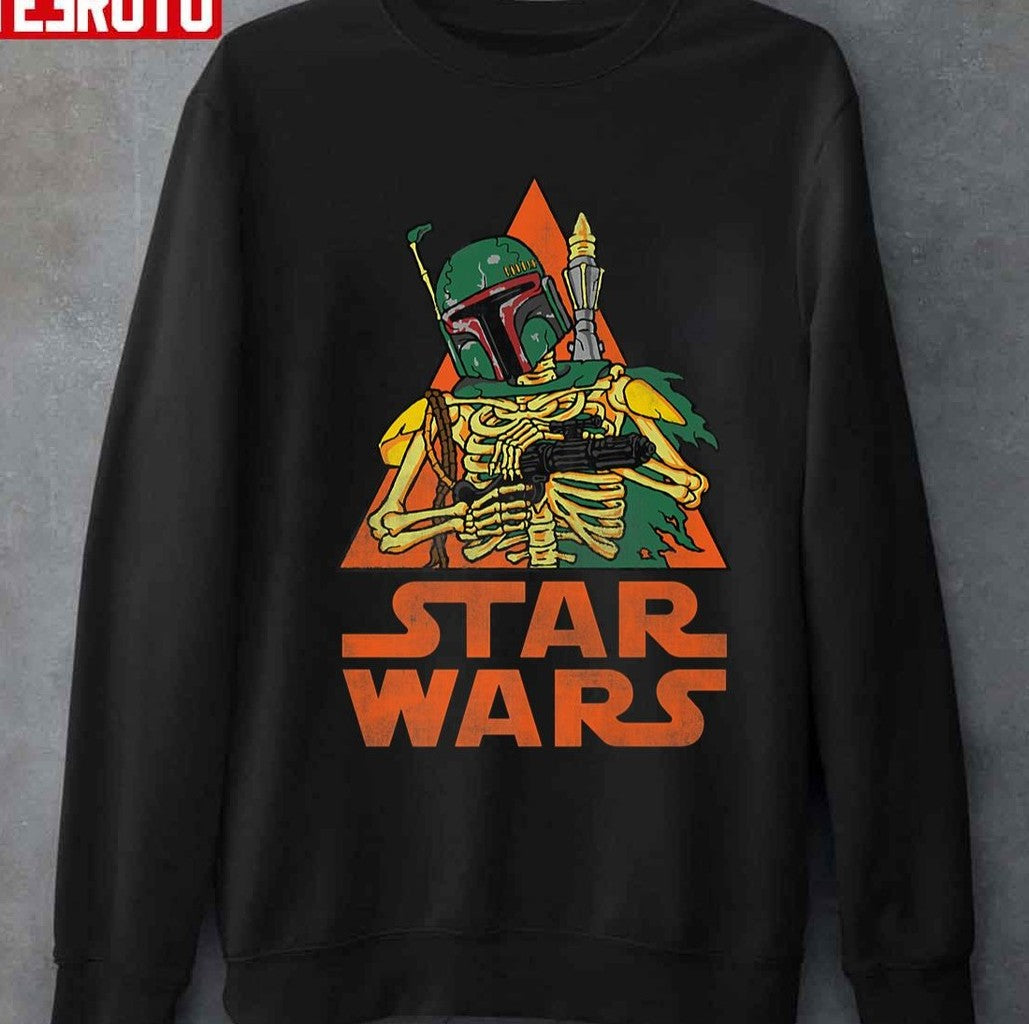 Skeleton Boba Fett Halloween Costume Unisex T-Shirt