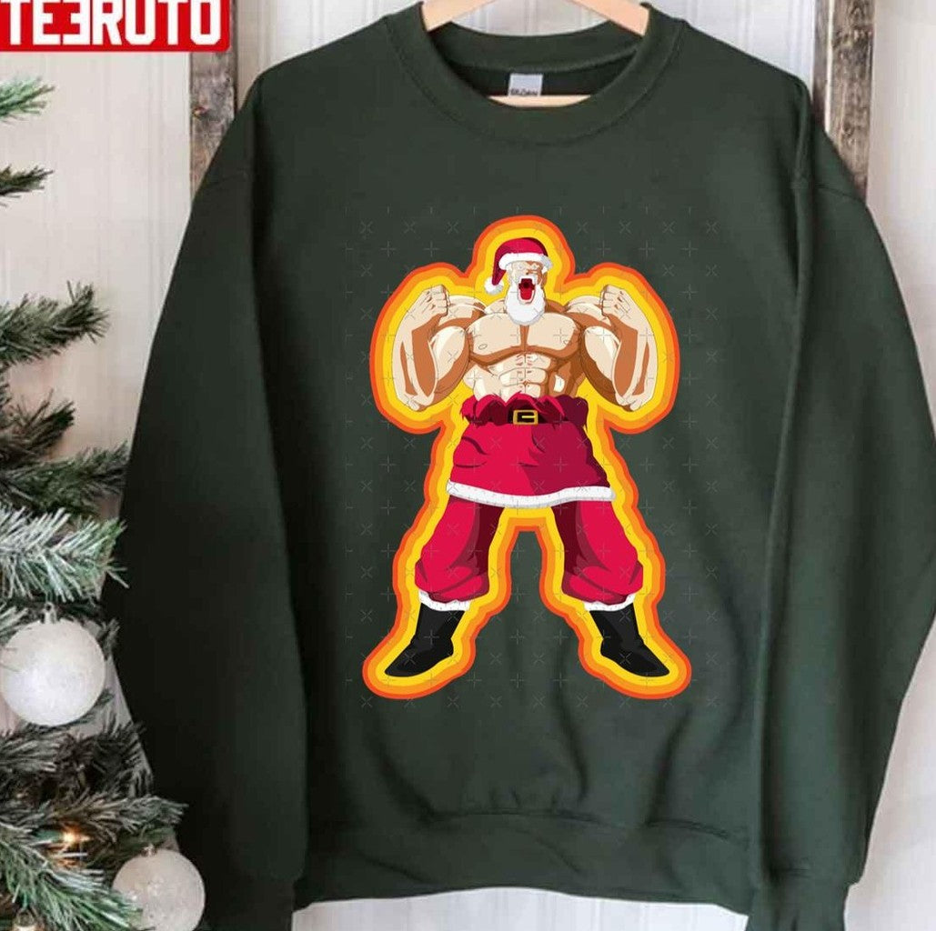 Super Shirtless Santa Claus Unisex Sweatshirt