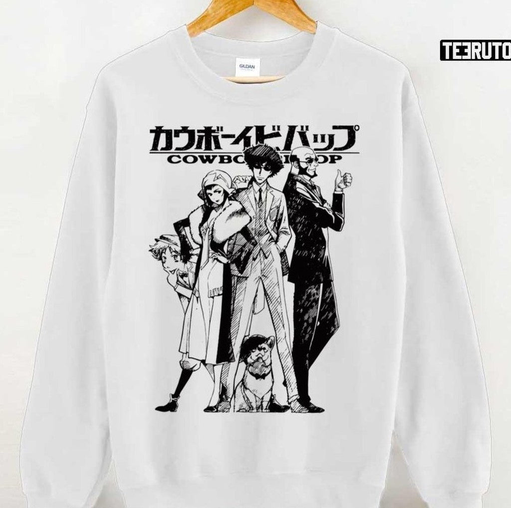 Black And White Design Cowboy Bebop Unisex Sweatshirt