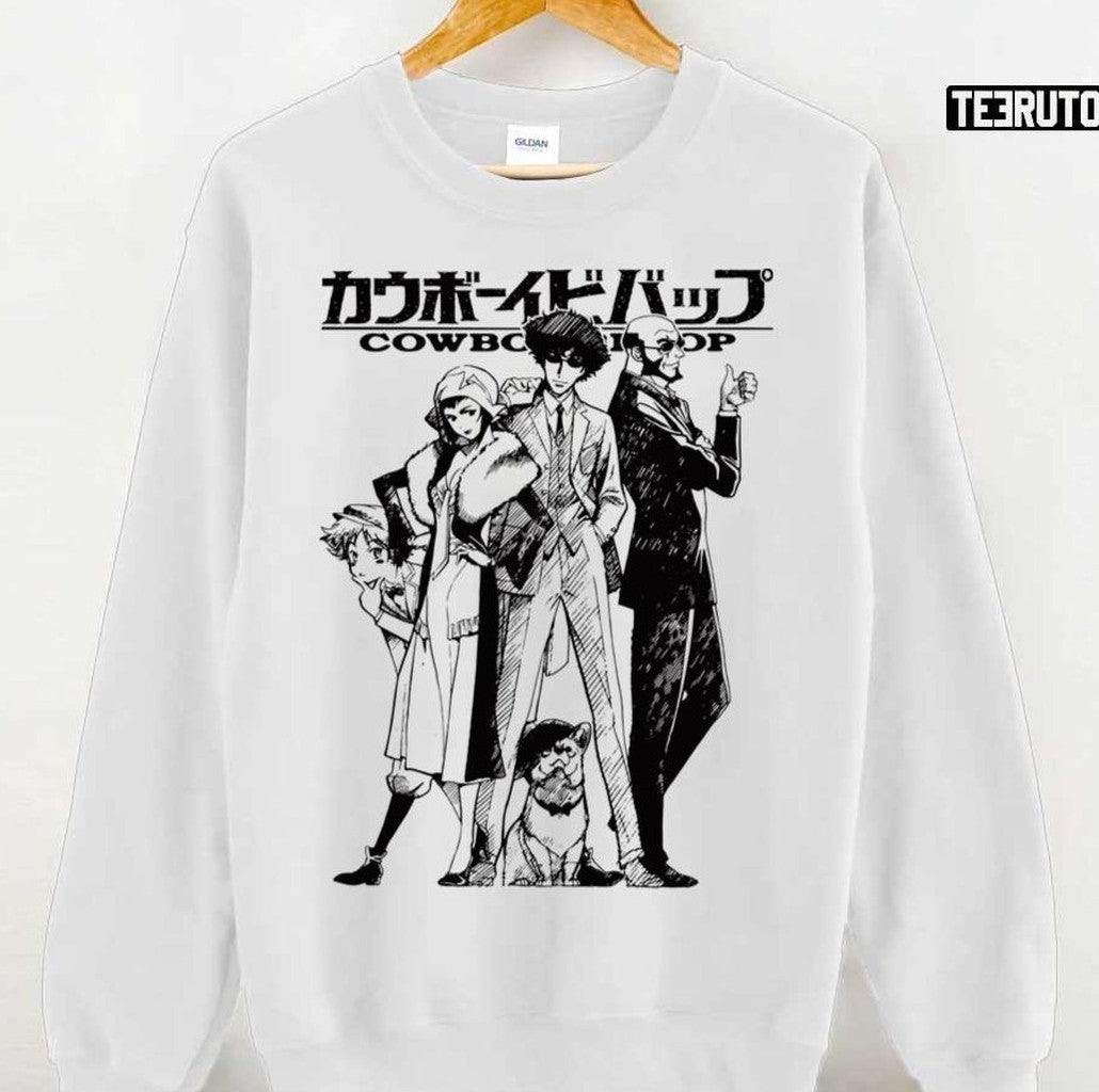Black And White Design Cowboy Bebop Unisex Sweatshirt