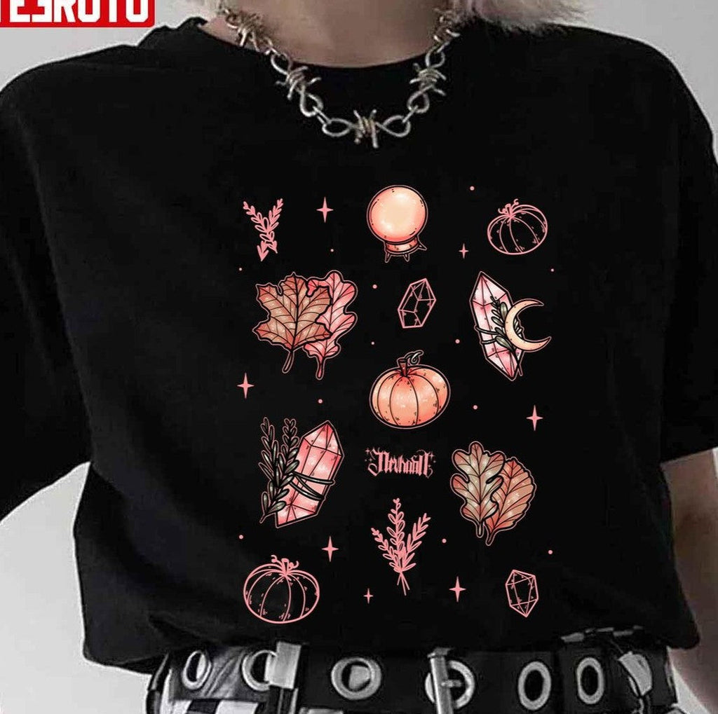 Autumn Magic Dark Halloween Pumpkin Unisex Sweatshirt