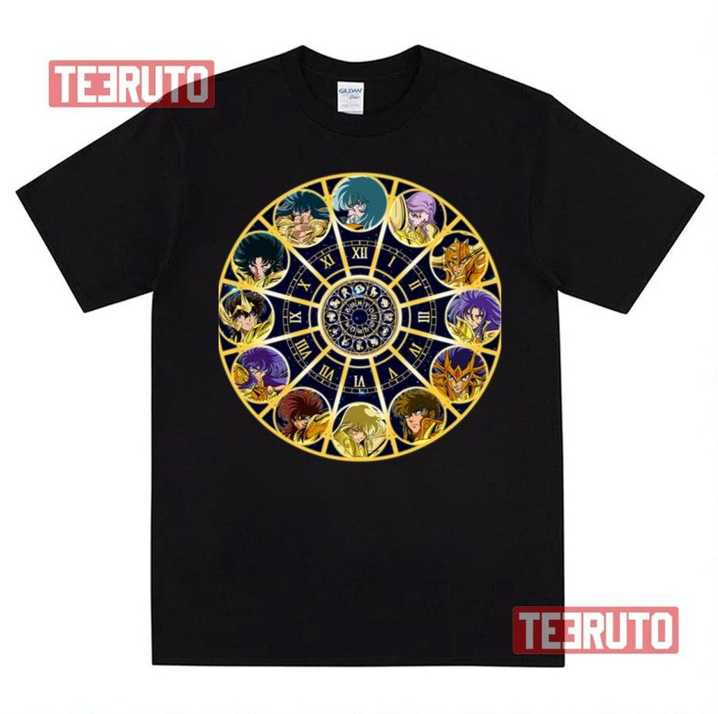 Round Graphic Saint Seiya Knights Of The Zodiac Unisex T-Shirt
