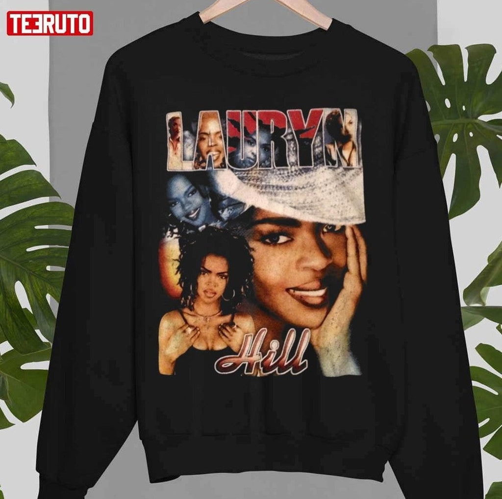80s Design Portrait Lauryn Hills Unisex Sweatshirt