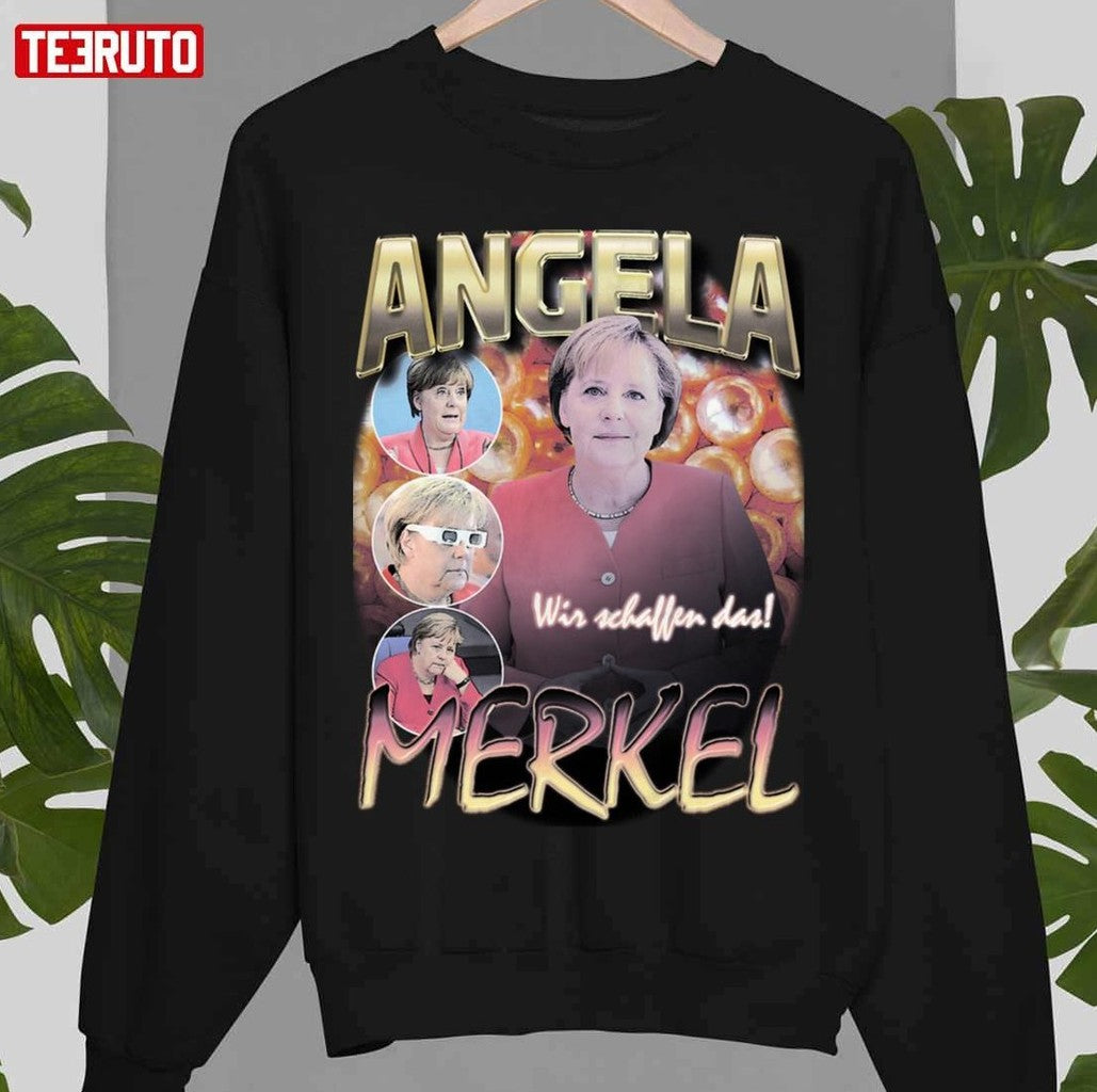 Angela Merkel Vintage Bootleg 90s Unisex T-Shirt