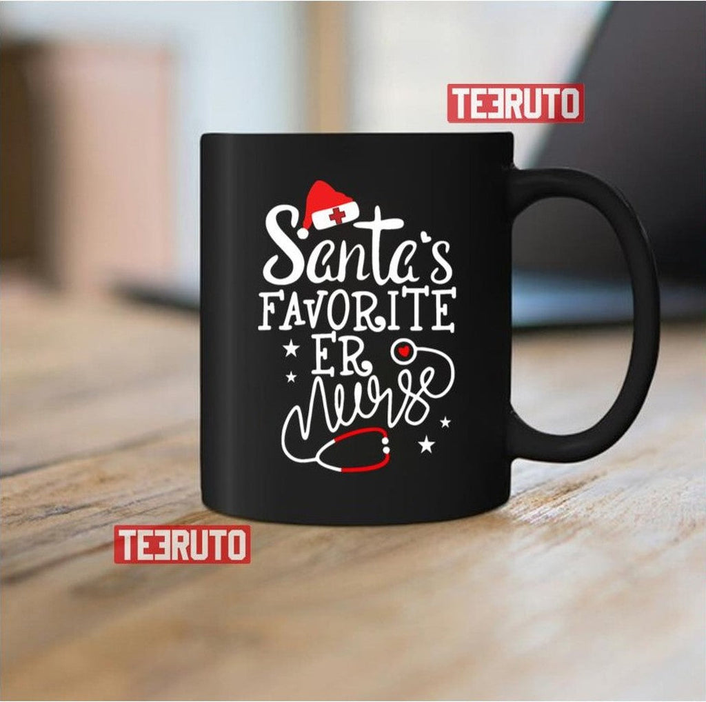 Santa's Favourite Er Nurse Vintage Sweatshirt