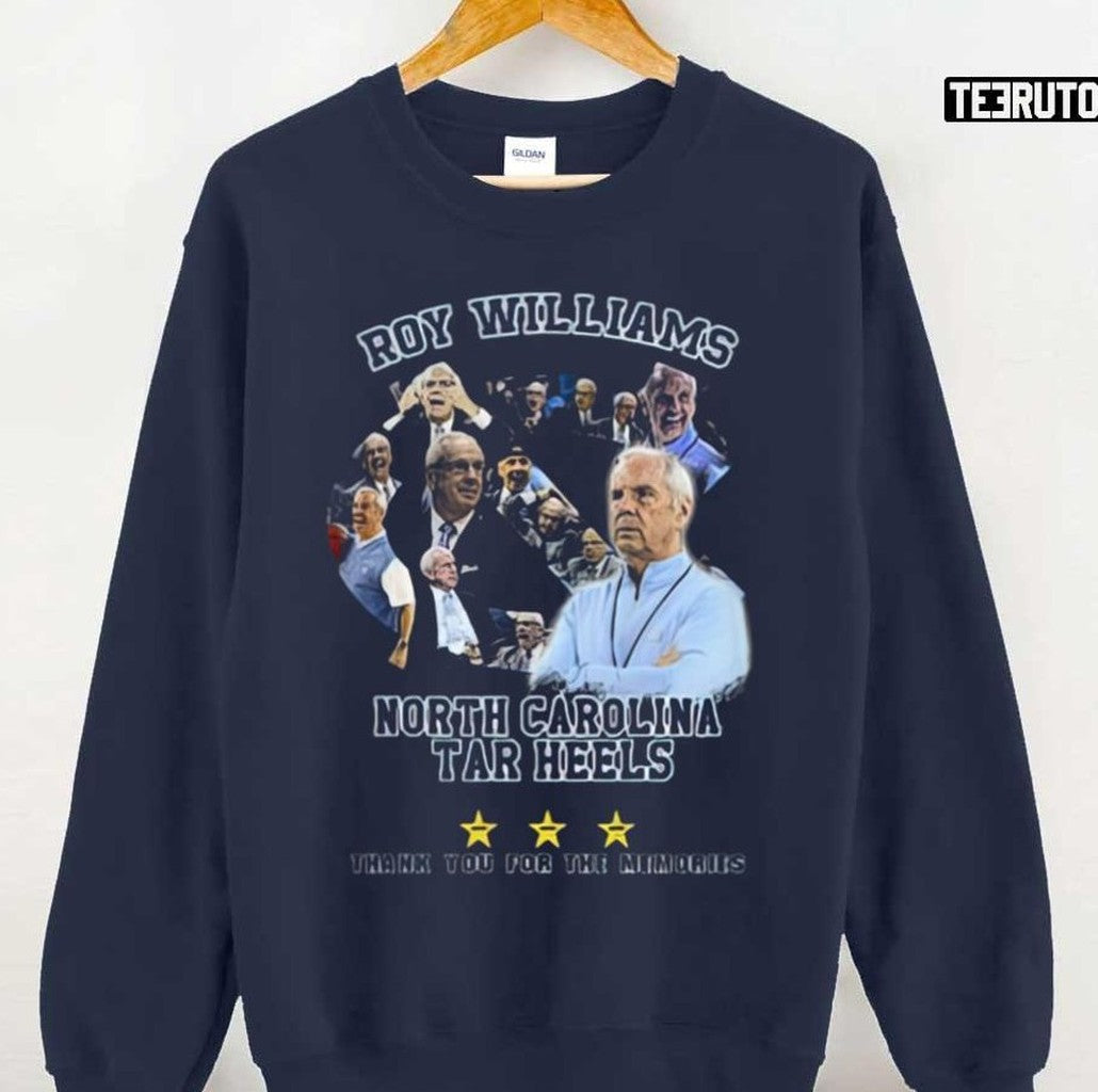 Roy Williams North Carolina Tar Heels Thank You For The Memories Unisex T-Shirt