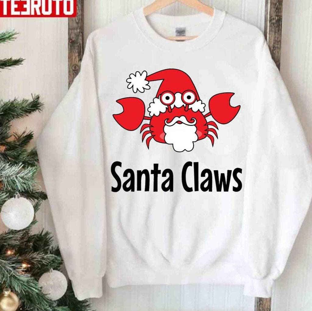 Santa Claws Crab Unisex Sweatshirt