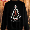 Stethoscope Pine Noel Nurse Vintage Merry Christmas Sweatshirt