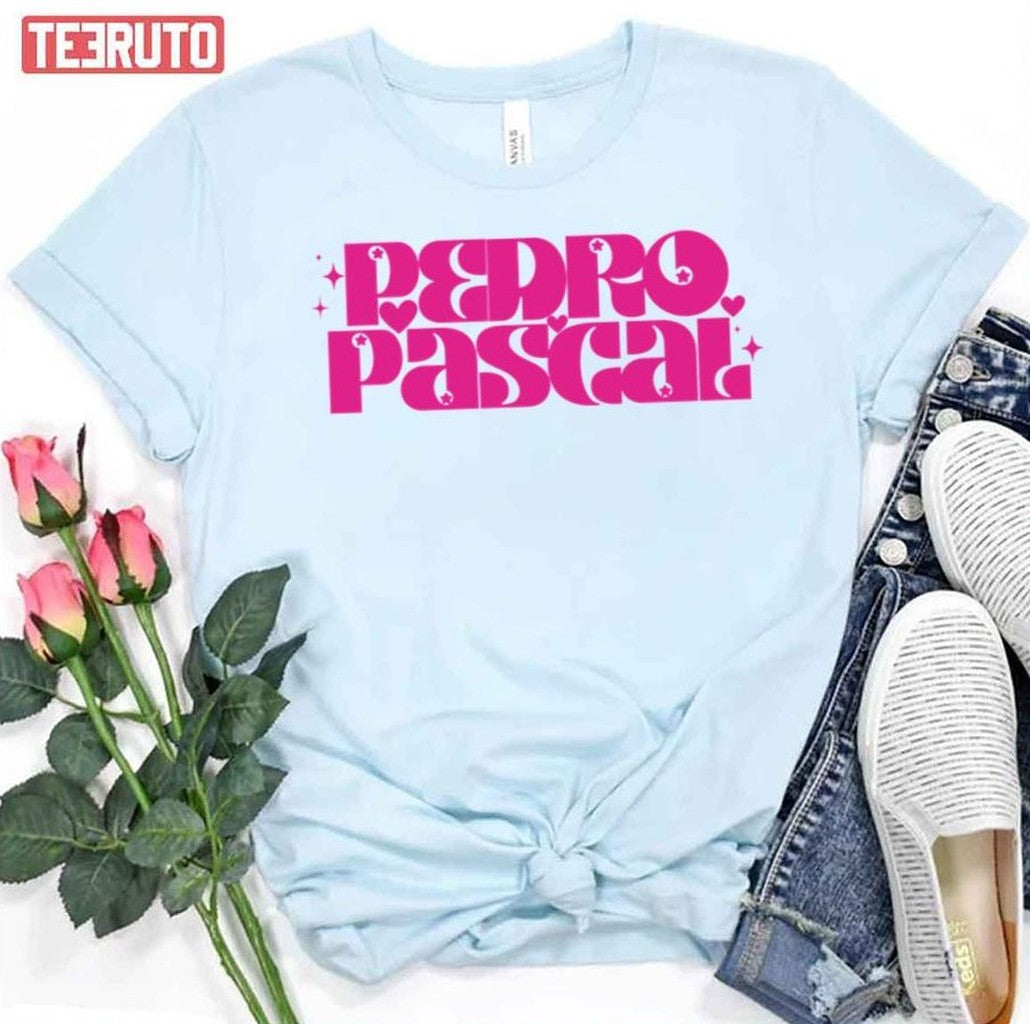 Pink Text Pedro Pascal Unisex T-Shirt
