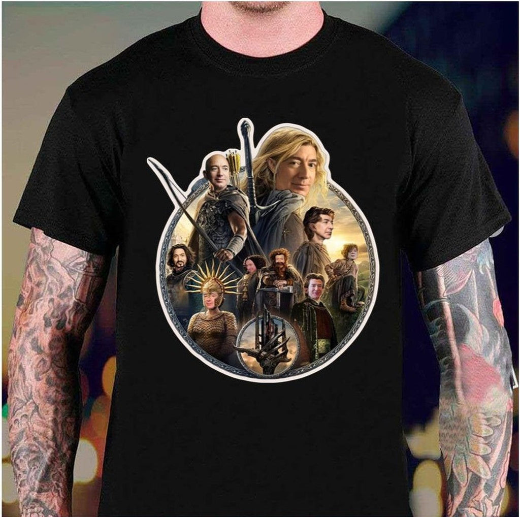 Rings Of Bezos Funny Rings Of Power Parody Unisex Sweatshirt