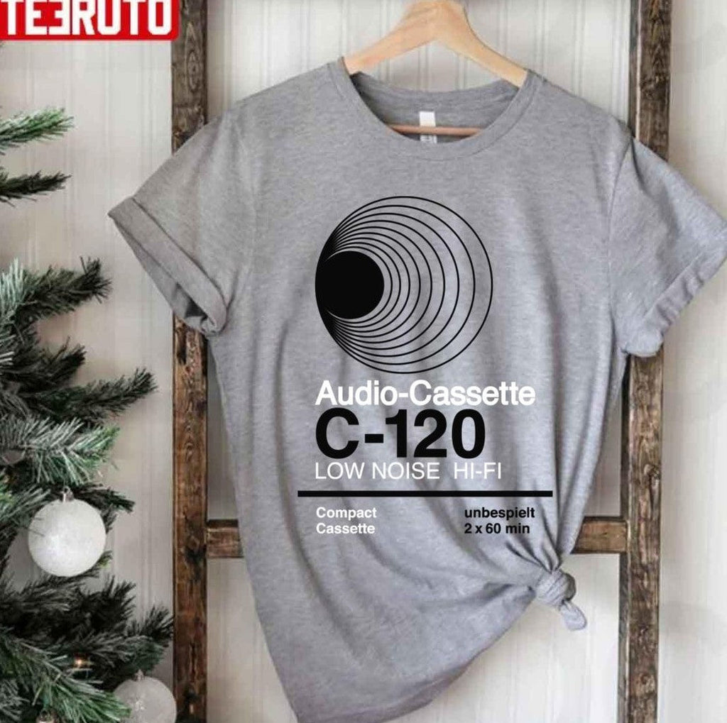 Audio-Cassette C-120 Low Noise Hi-Fi Unisex T-Shirt