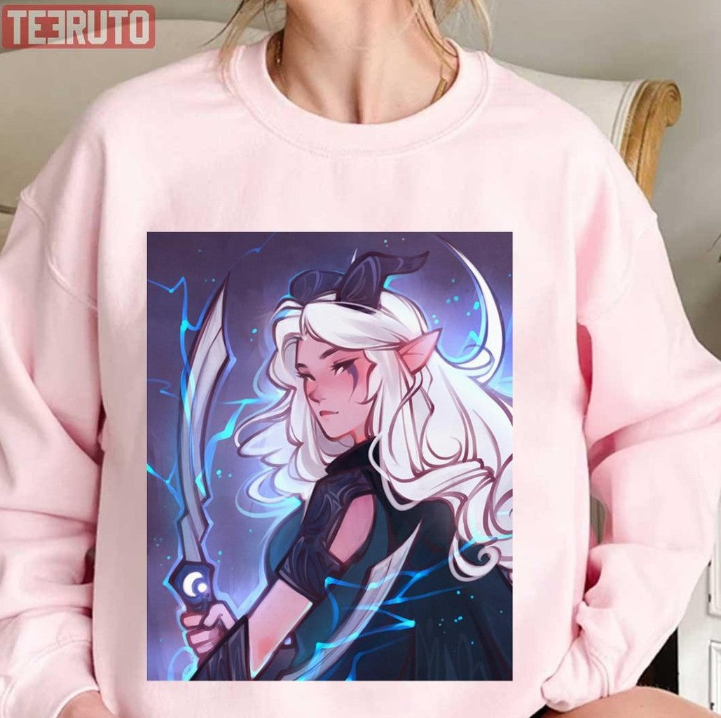 Moon Storm Rayla The Dragon Prince Fanart Unisex Sweatshirt