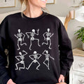 6 Poses Dancing Skeleton For Halloween Dancing Skeleton Vintage Funny Halloween Unisex T-Shirt